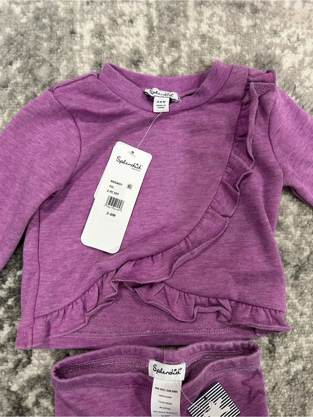 NEW Splendid Purple Set, 3-6 Months